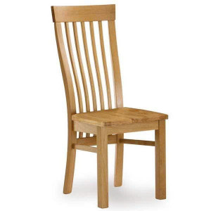 Ghế 5 Nan - Đứng : Gỗ Sồi - Mặt Ghế Gỗ